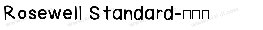 Rosewell Standard字体转换